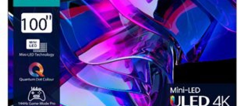 Un téléviseur de 100″ disponible en France