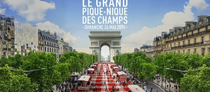 LG  organise un pique-nique géant et gratuit sur les Champs Elysées le 26 mai 2024